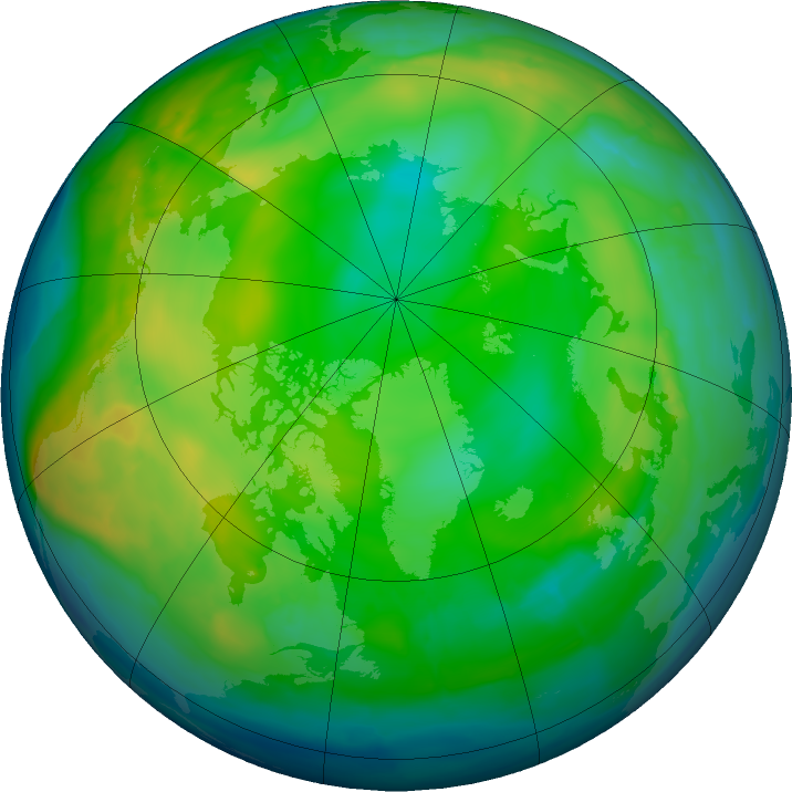 Arctic ozone map for 11 December 2015